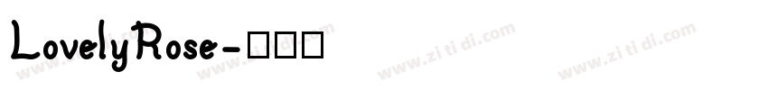 LovelyRose字体转换