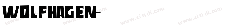 Wolfhagen字体转换