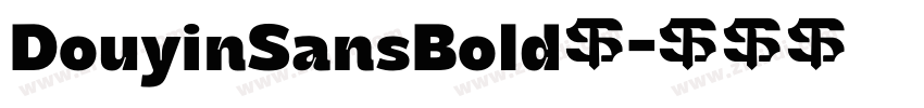DouyinSansBold细字体转换