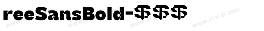 reeSansBold字体转换