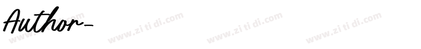 Author字体转换
