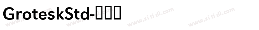 GroteskStd字体转换