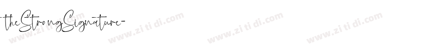 theStrongSignature字体转换 theStrongSignature字体转换