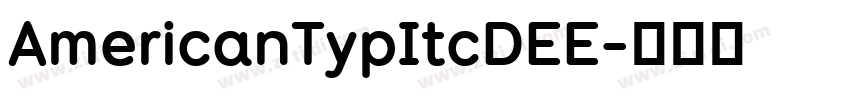 AmericanTypItcDEE字体转换