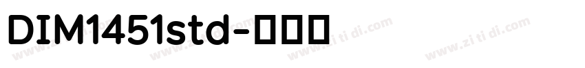 DIM1451std字体转换