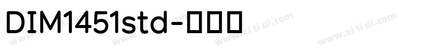 DIM1451std字体转换