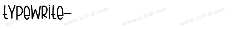typewrite字体转换