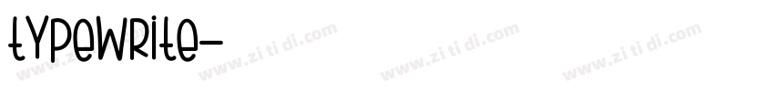 typewrite字体转换
