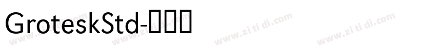 GroteskStd字体转换