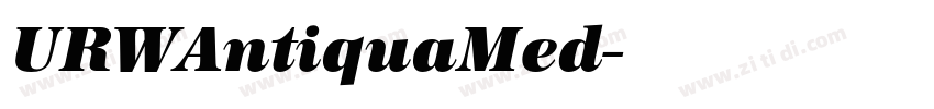 URWAntiquaMed字体转换