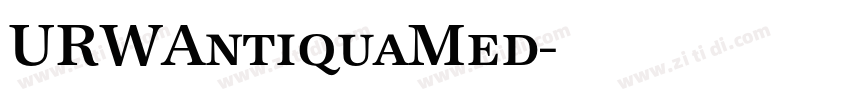 URWAntiquaMed字体转换