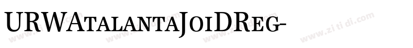 URWAtalantaJoiDReg字体转换 URWAtalantaJoiDReg字体转换