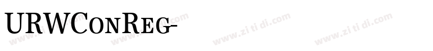 URWConReg字体转换 URWConReg字体转换