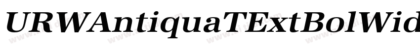 URWAntiquaTExtBolWid字体转换 URWAntiquaTExtBolWid字体转换