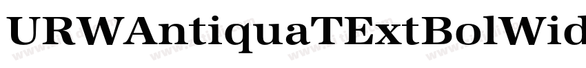 URWAntiquaTExtBolWid字体转换 URWAntiquaTExtBolWid字体转换