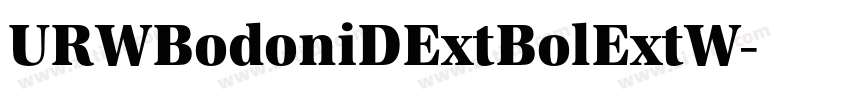 URWBodoniDExtBolExtW字体转换 URWBodoniDExtBolExtW字体转换