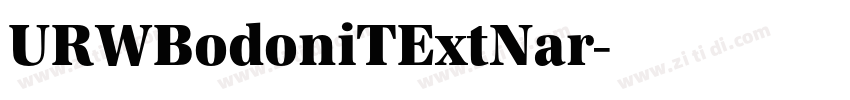 URWBodoniTExtNar字体转换 URWBodoniTExtNar字体转换