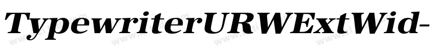 TypewriterURWExtWid字体转换 TypewriterURWExtWid字体转换