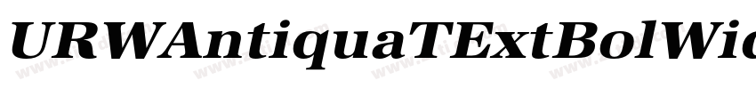 URWAntiquaTExtBolWid字体转换 URWAntiquaTExtBolWid字体转换