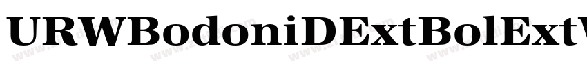 URWBodoniDExtBolExtW字体转换 URWBodoniDExtBolExtW字体转换