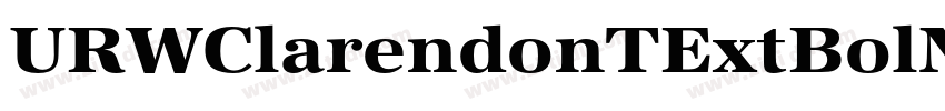 URWClarendonTExtBolN字体转换 URWClarendonTExtBolN字体转换