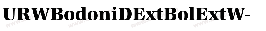 URWBodoniDExtBolExtW字体转换 URWBodoniDExtBolExtW字体转换