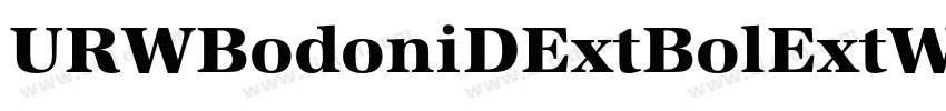 URWBodoniDExtBolExtW字体转换 URWBodoniDExtBolExtW字体转换