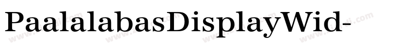 PaalalabasDisplayWid字体转换