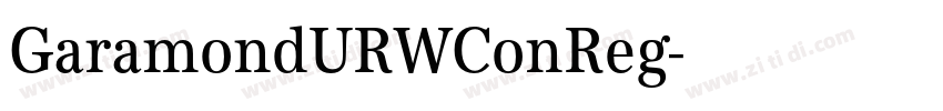 GaramondURWConReg字体转换 GaramondURWConReg字体转换