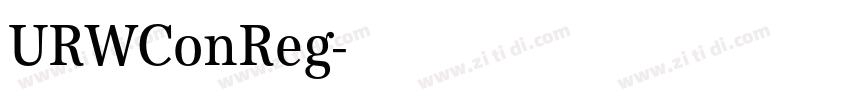 URWConReg字体转换 URWConReg字体转换