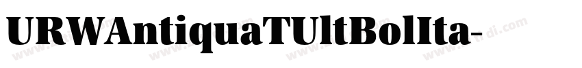 URWAntiquaTUltBolIta字体转换 URWAntiquaTUltBolIta字体转换