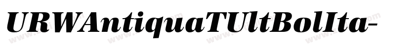 URWAntiquaTUltBolIta字体转换 URWAntiquaTUltBolIta字体转换