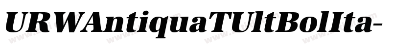 URWAntiquaTUltBolIta字体转换 URWAntiquaTUltBolIta字体转换