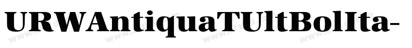 URWAntiquaTUltBolIta字体转换 URWAntiquaTUltBolIta字体转换