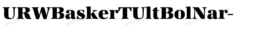 URWBaskerTUltBolNar字体转换 URWBaskerTUltBolNar字体转换