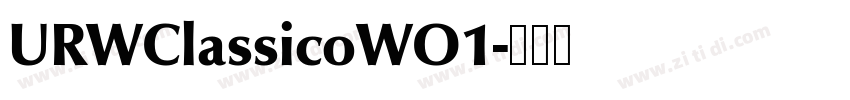 URWClassicoWO1字体转换