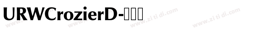 URWCrozierD字体转换