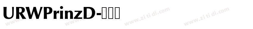 URWPrinzD字体转换