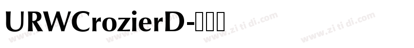 URWCrozierD字体转换