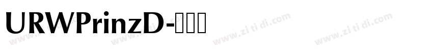 URWPrinzD字体转换