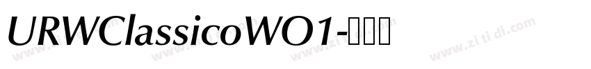 URWClassicoWO1字体转换