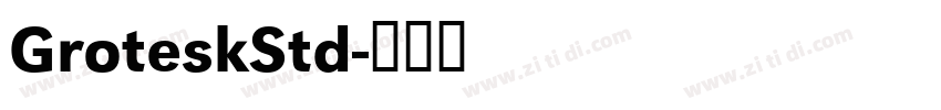 GroteskStd字体转换