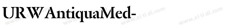 URWAntiquaMed字体转换