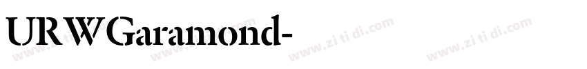 URWGaramond字体转换