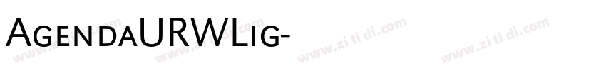 AgendaURWLig字体转换