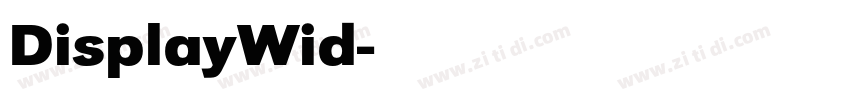 DisplayWid字体转换