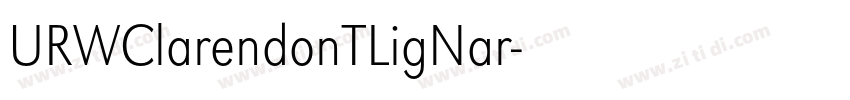 URWClarendonTLigNar字体转换