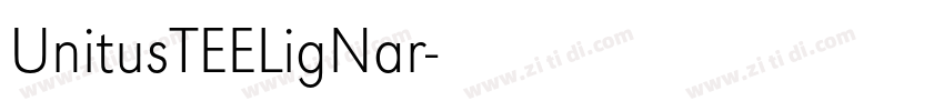 UnitusTEELigNar字体转换