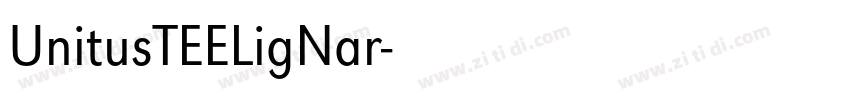 UnitusTEELigNar字体转换