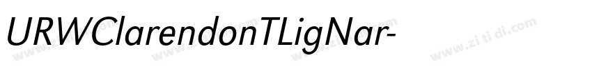 URWClarendonTLigNar字体转换
